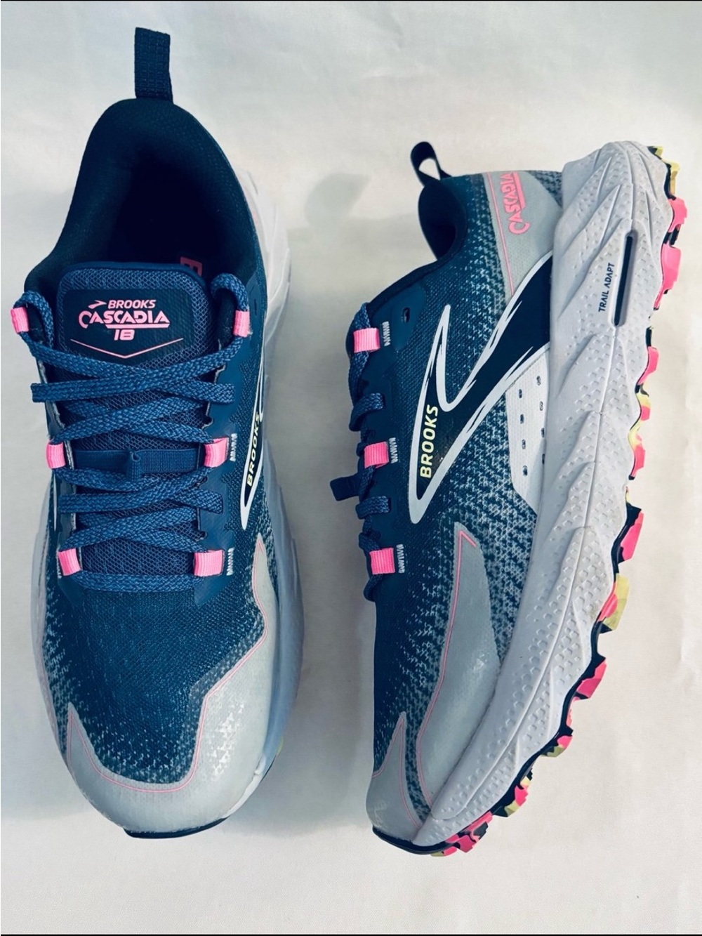 Brooks Women's Teal, Gray & Pink Trail Running Shoes - Picture 11 of 11